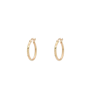 Rope Plain Hoop Earrings