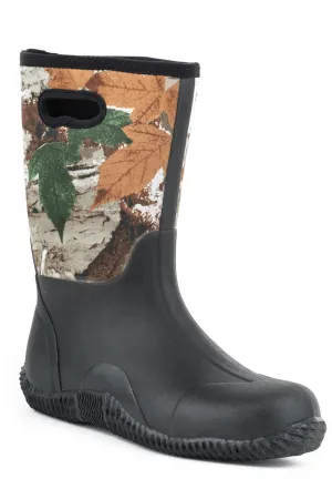 Roper Boots Mens Multi 100% Cotton Waterproof Work Barnyard Camo Chore