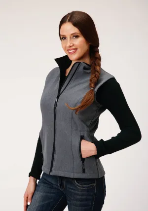 Roper Womens Heather Grey Polyester Softshell Vest