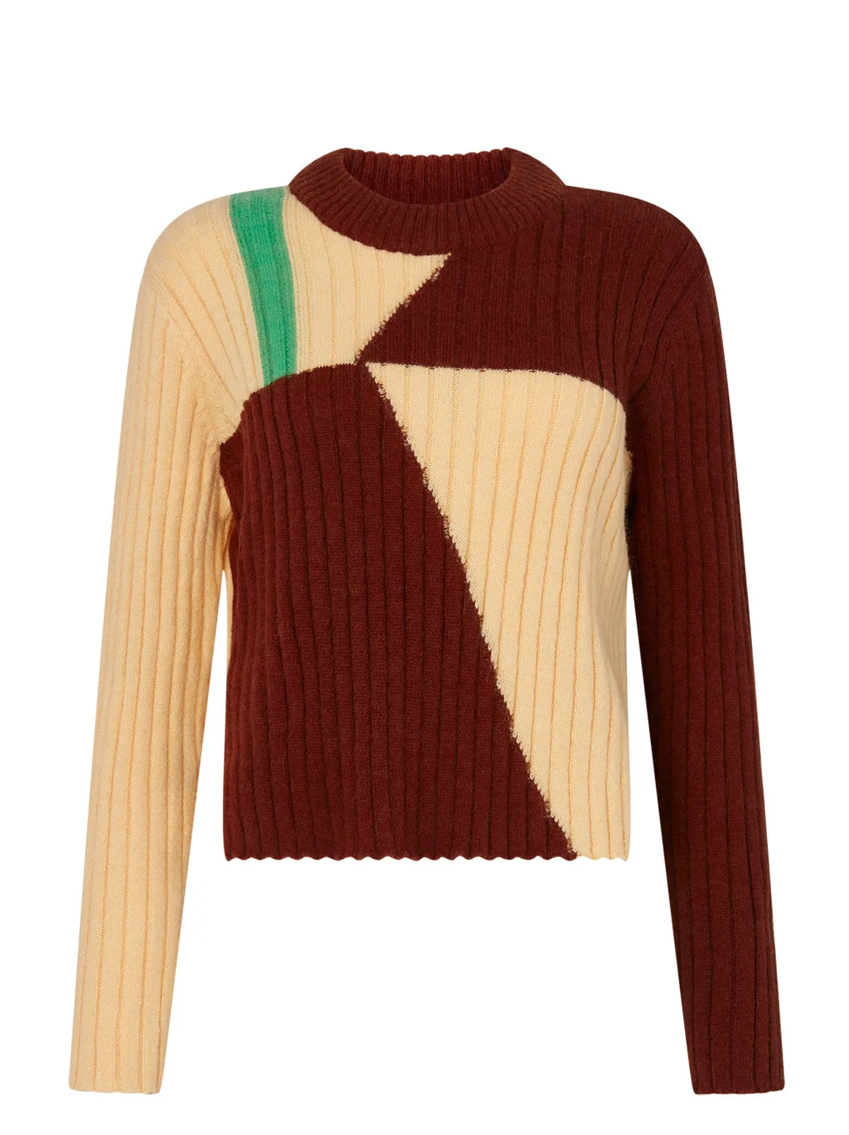 Rory Chocolate Tile Print Sweater