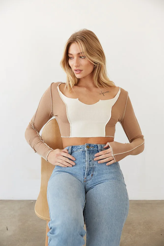 Rory Contrast Crop Top