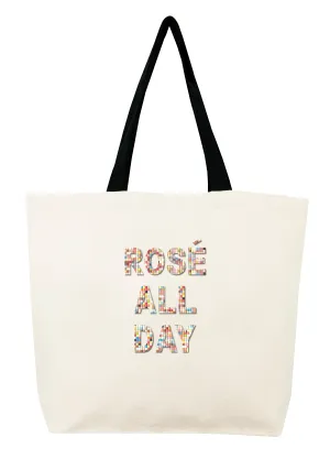 Rosé All Day Confetti Bead Tote