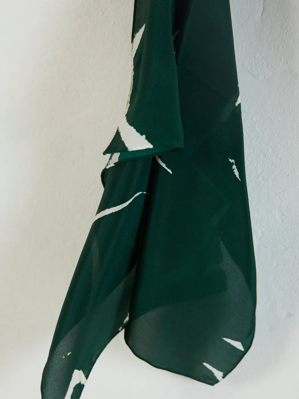 Rosa Green Silk Scarf