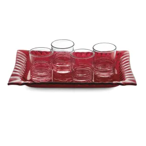 Rosa Liquor Set with Tray