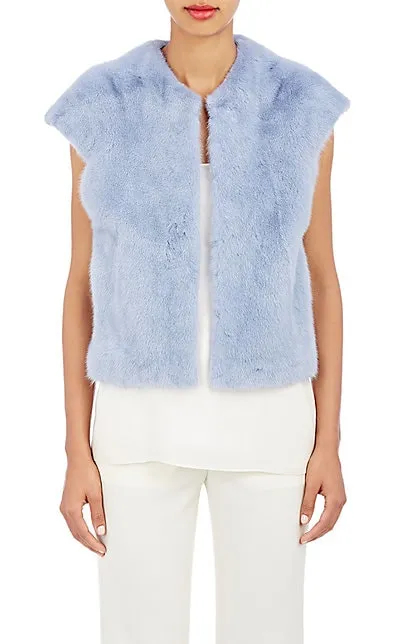 Rosa Mink Fur Gilet