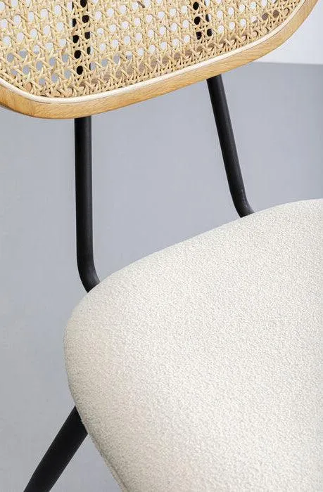 Rosali Cream Boucle Chair (2/Set)