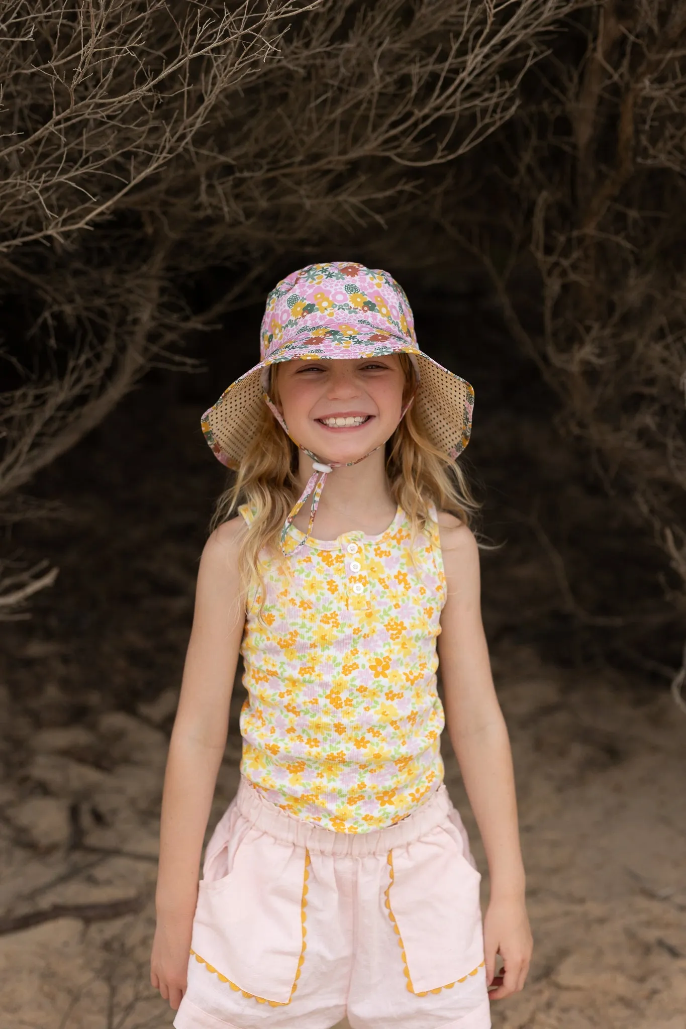 Rosalie Broad Brim Bucket Hat