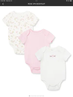 Rose 3 pack Onesie