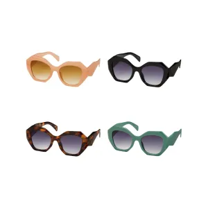 Rose Angled Cat Eye Sunglasses - Adult