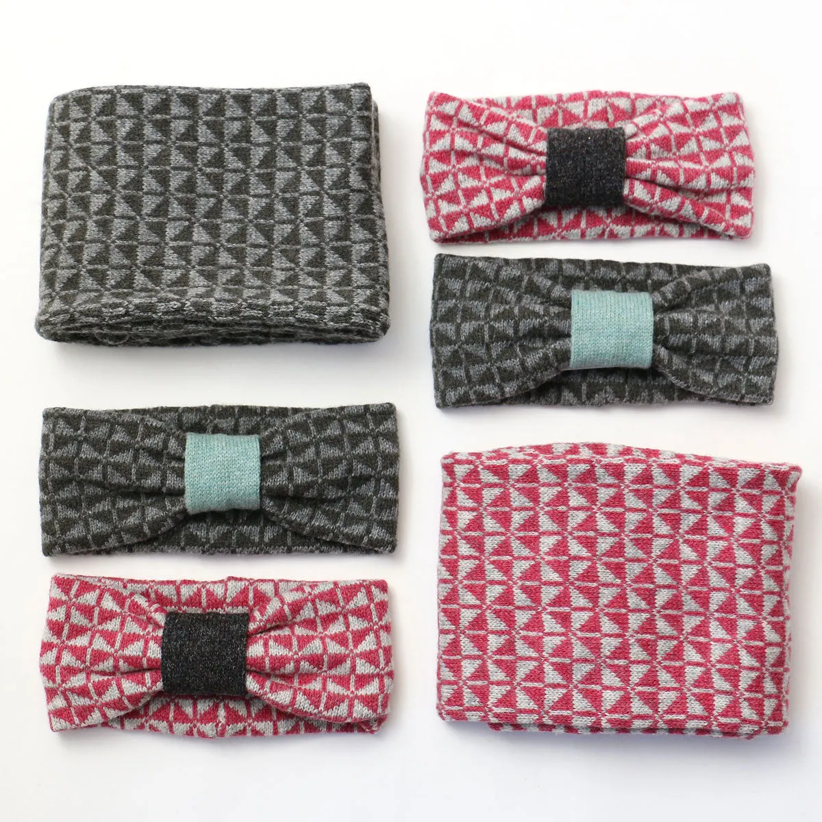 Rose B. Brown Chequer Headband - Rose