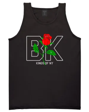 Rose BK Brooklyn Kings Of NY Mens Tank Top T-Shirt