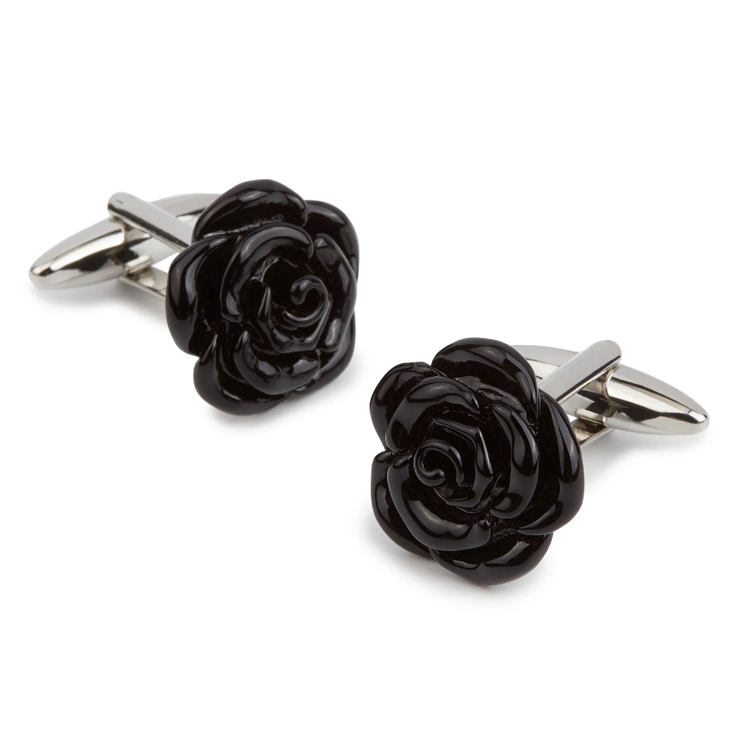 Rose Black Cufflinks