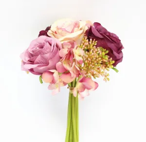 Rose Flower Bouquet with Hydrangea and seeds