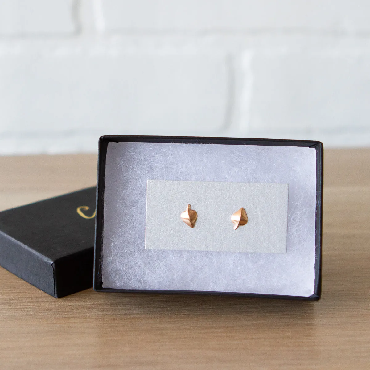 Rose Gold Aspen Stud Earrings