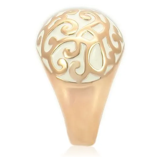 Rose Gold Brass Ring with No Stone for Women Style 0W210