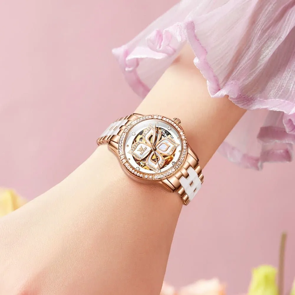 Rose Gold Ceramic Watch