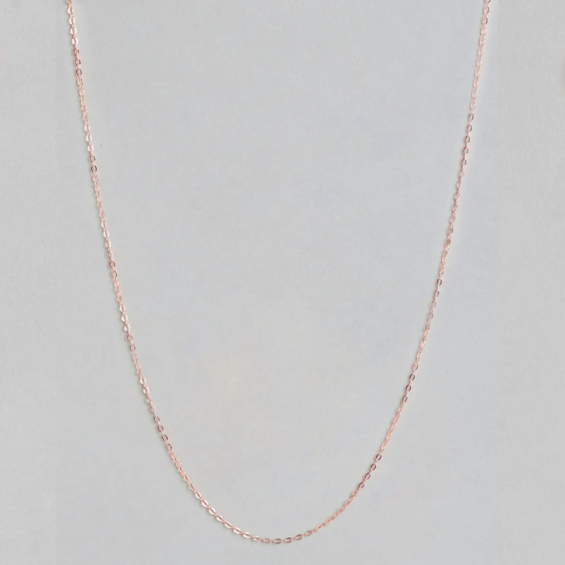 Rose Gold Plated 925 Sterling Silver Cable Chain