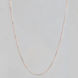 Rose Gold Plated 925 Sterling Silver Cable Chain