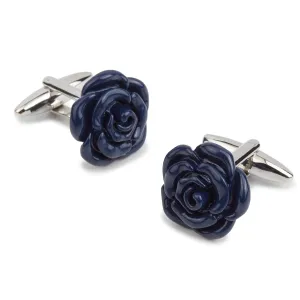 Rose Navy Blue Cufflinks