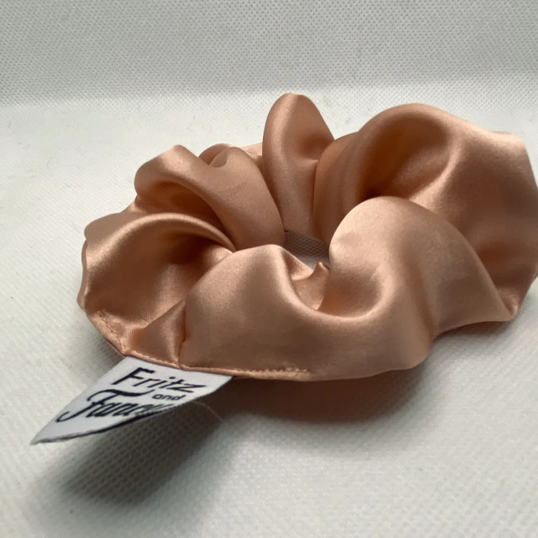 Rose Pink Silk Scrunchie