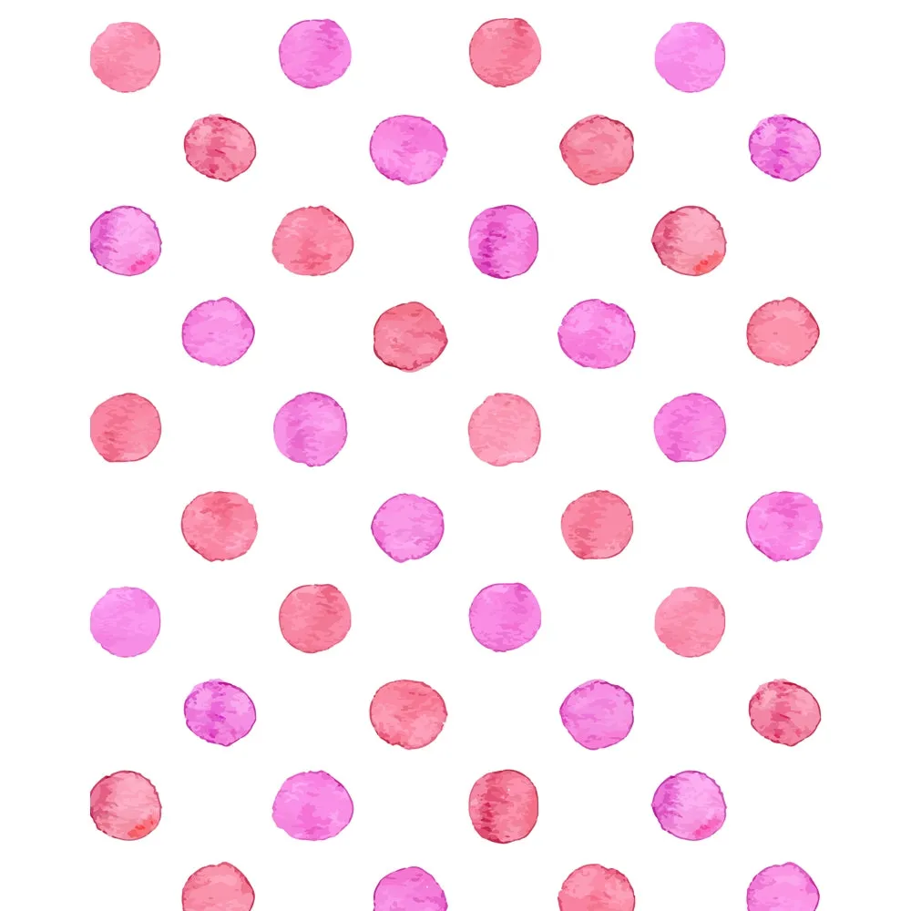 Rose Polka Dots Printed Backdrop