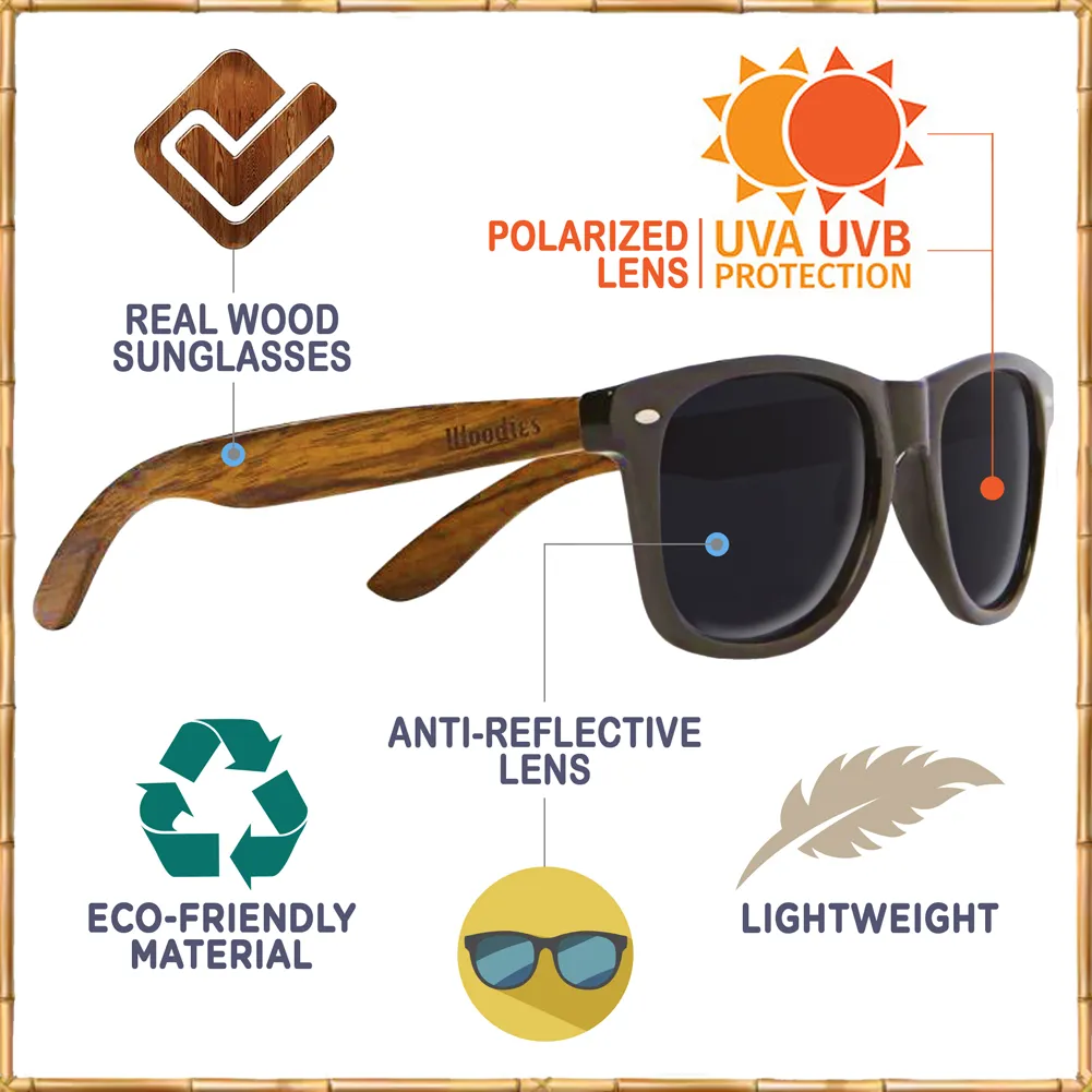 Rose Wood Polarized Sunglasses