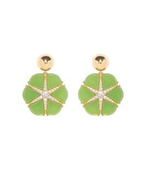 Rosemary Statement Earring in Green