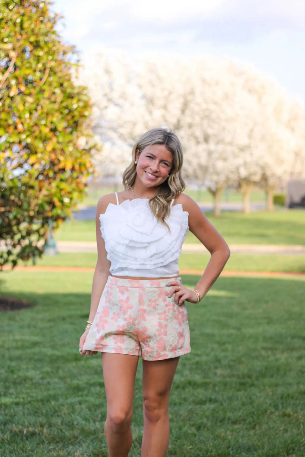 Rosette Crop Top