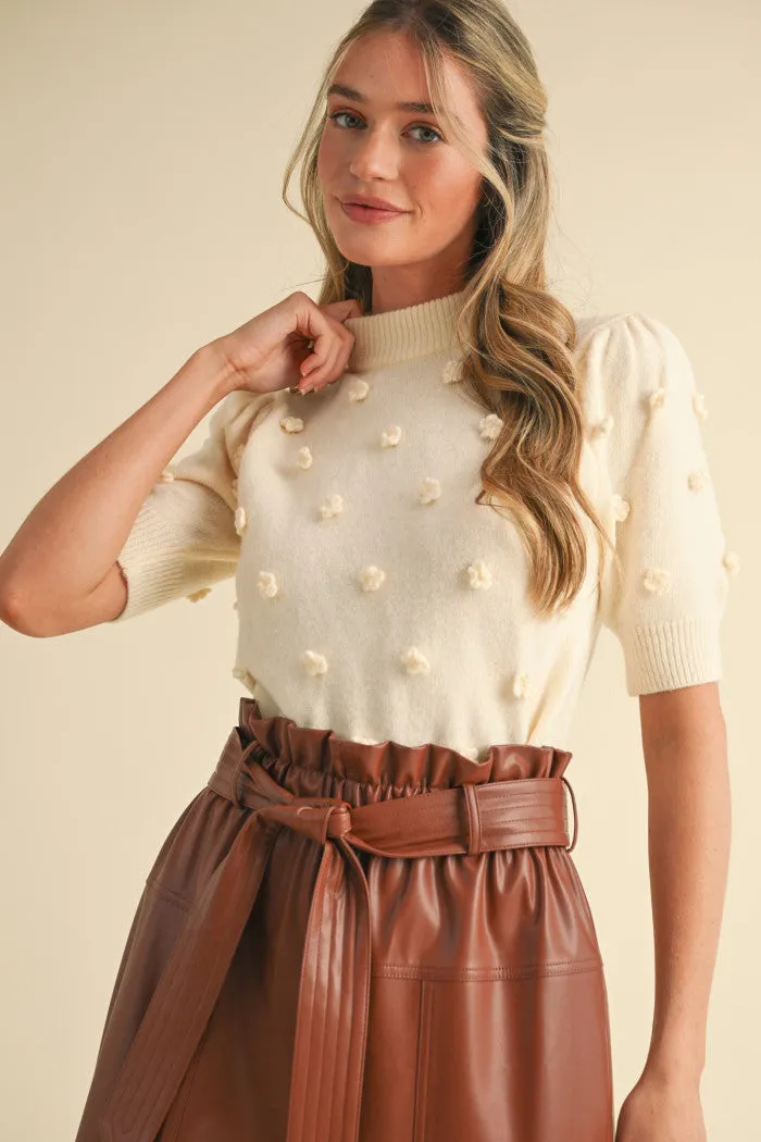 Rosette Sweater - Ivory