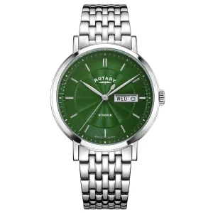 Rotary Windsor Men's Green Watch GB05420/24