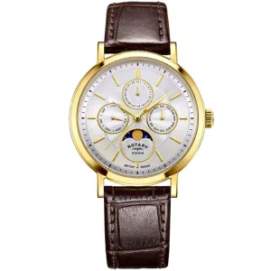 Rotary Windsor Moon-Phase  Men's Brown Watch GS05428/06