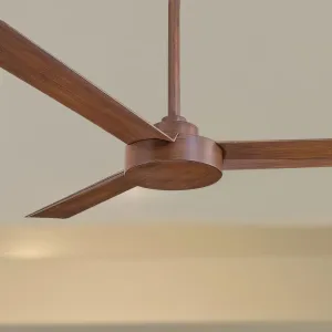 Roto 52" Koa Ceiling Fan with Wall Control