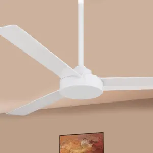 Roto 52" White Ceiling Fan with Wall Control