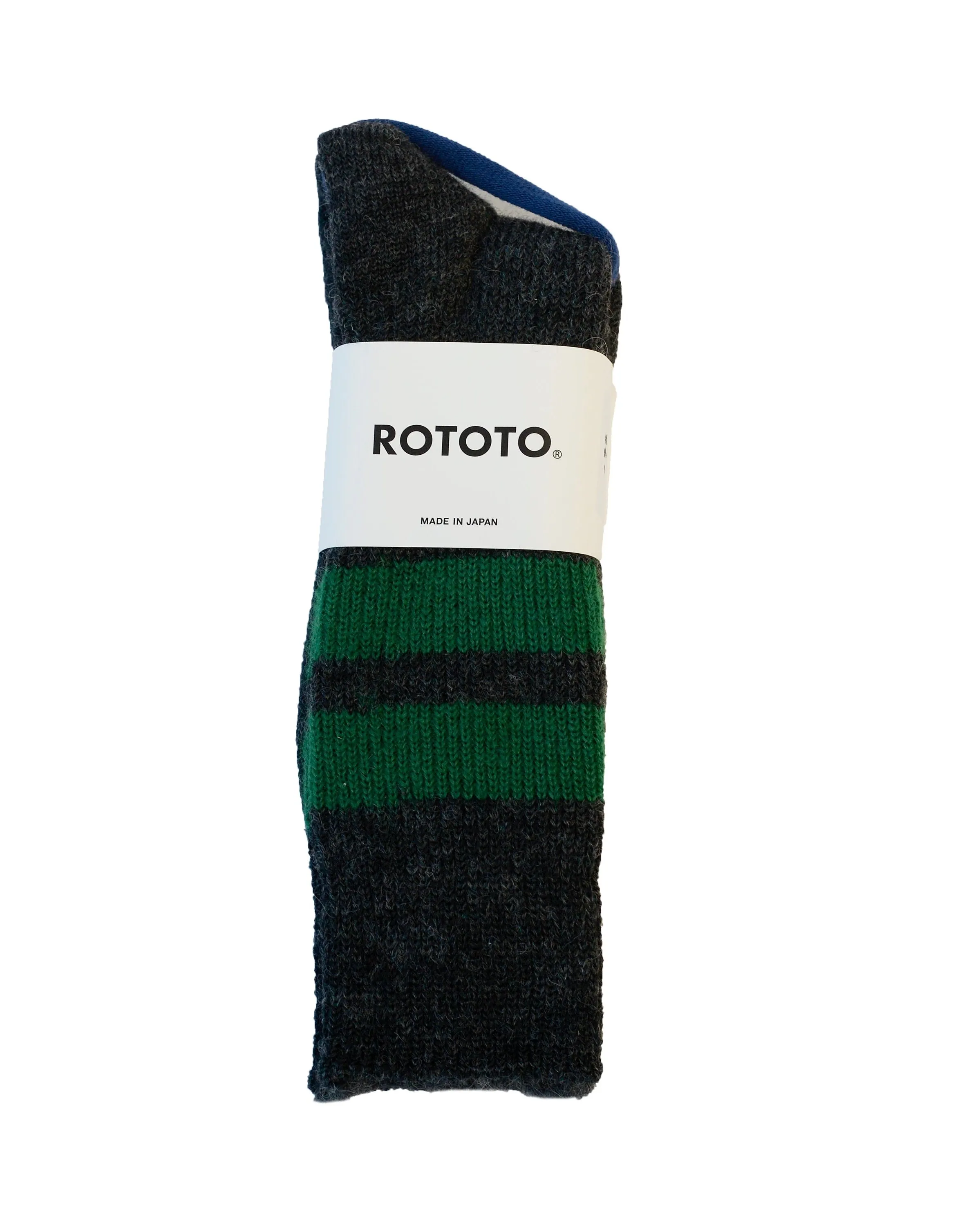 ROTOTO Brushed Mohair Crew Socks Charcoal