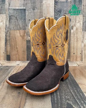 ROUGH OUT | MEN SQUARE TOE WESTERN COWBOY BOOTS