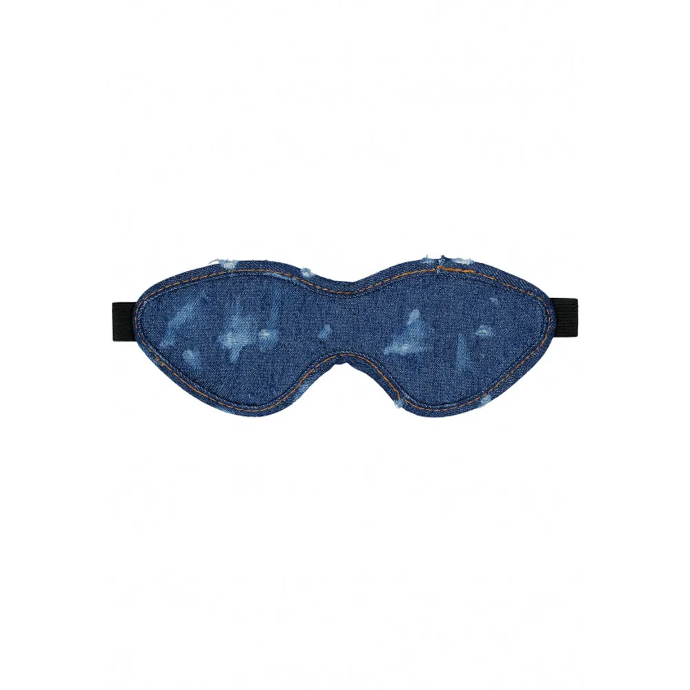 Roughend Denim Style Eye Mask - Blue *