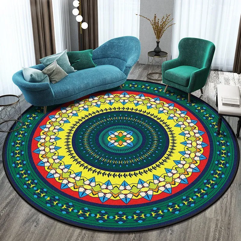 Round Bedroom and Living Room Rug