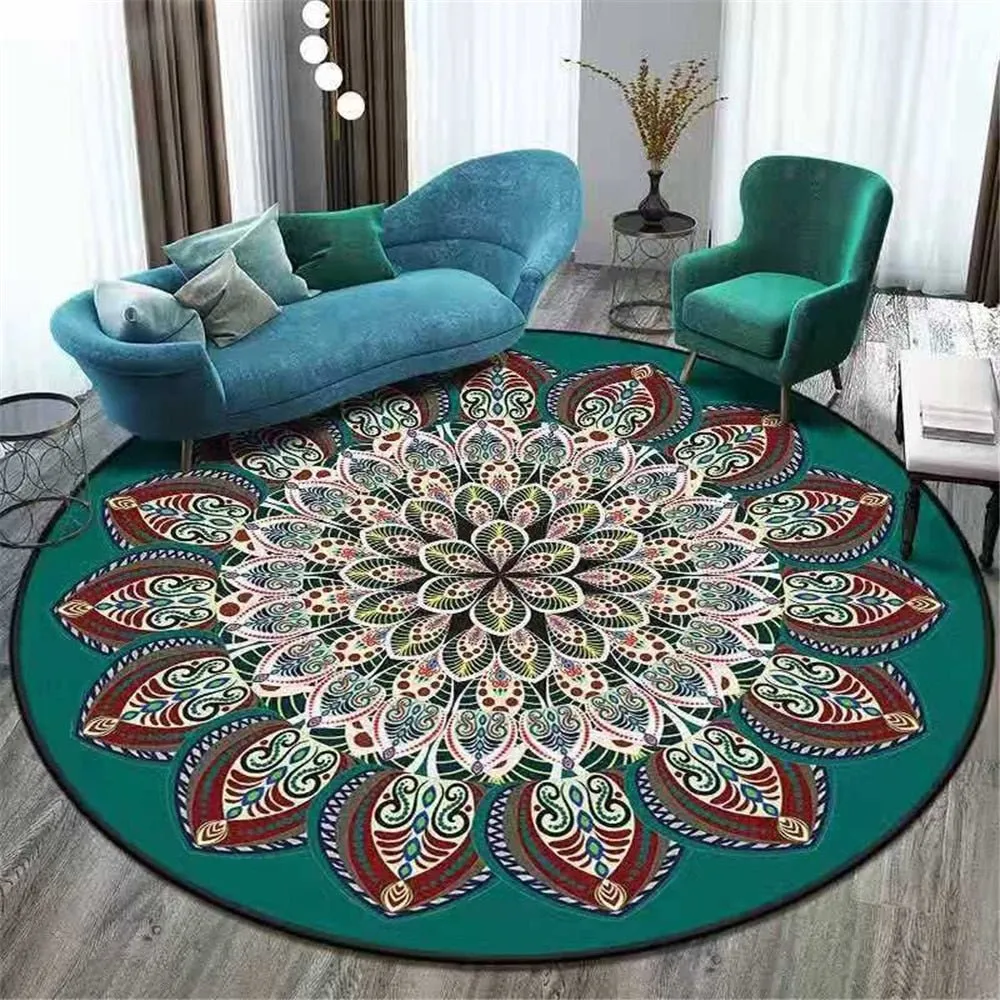 Round Bedroom and Living Room Rug