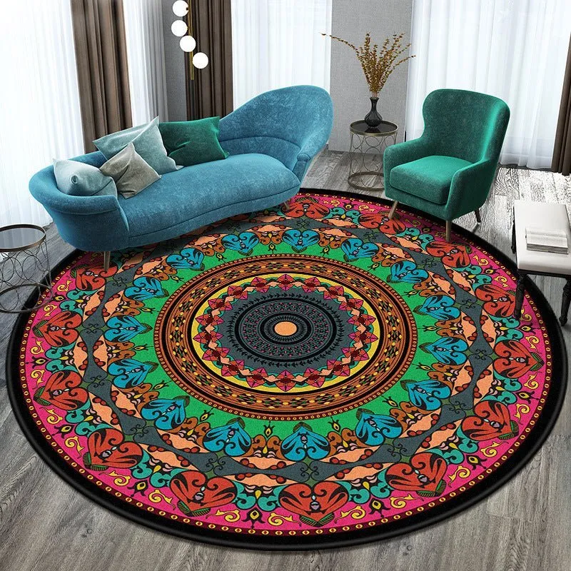 Round Bedroom and Living Room Rug