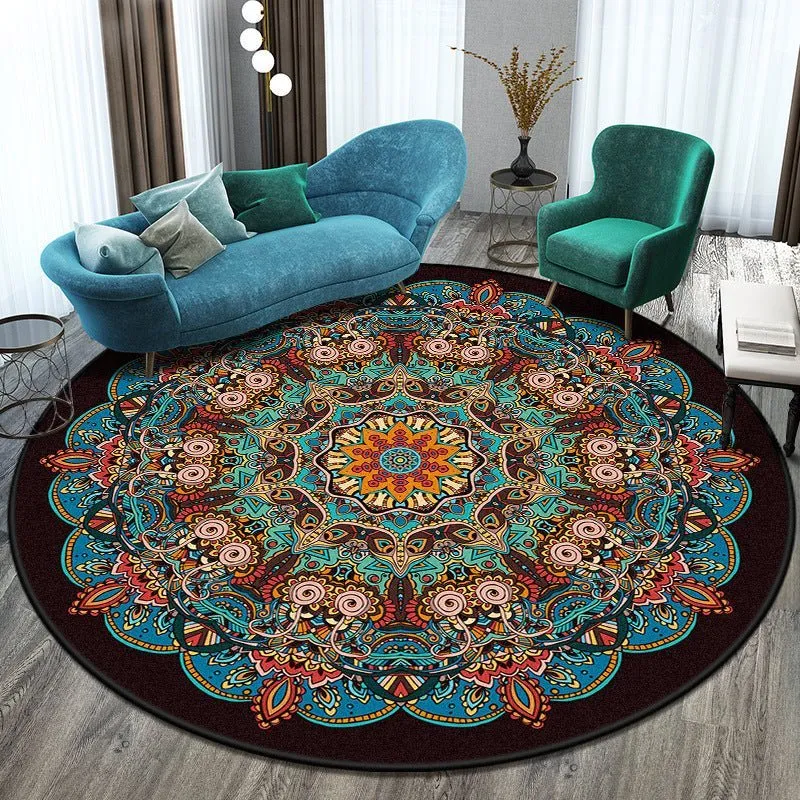 Round Bedroom and Living Room Rug