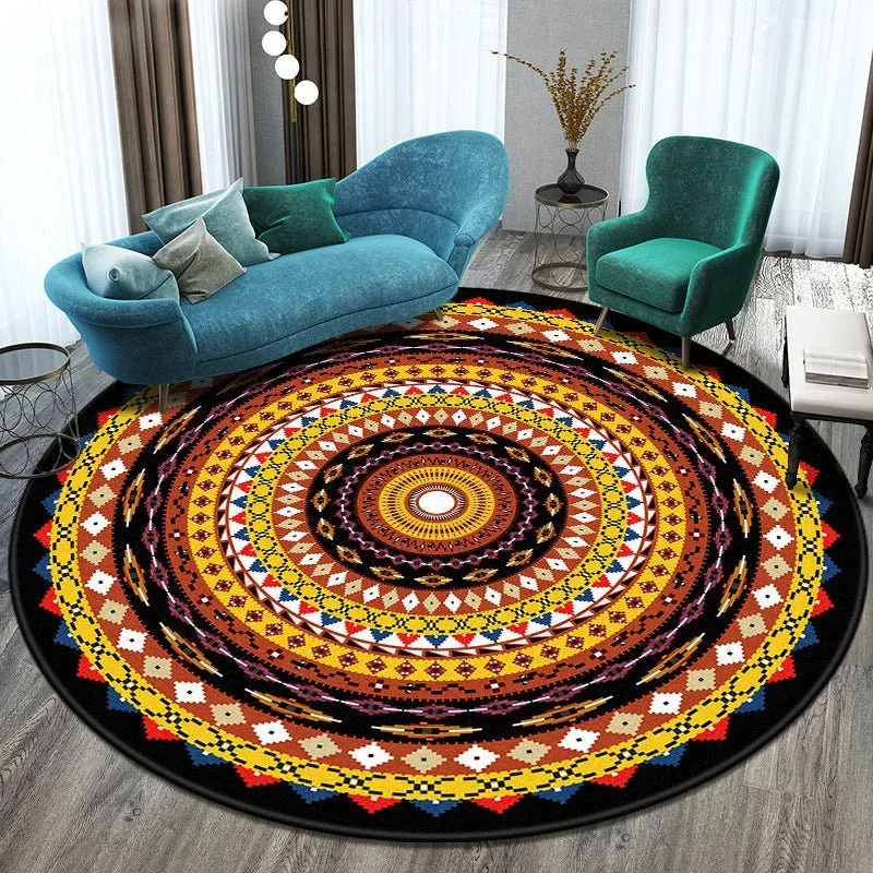 Round Bedroom and Living Room Rug