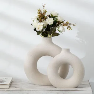 Round Ceramic Vase