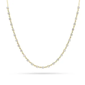 Round Diamond Chain Necklace