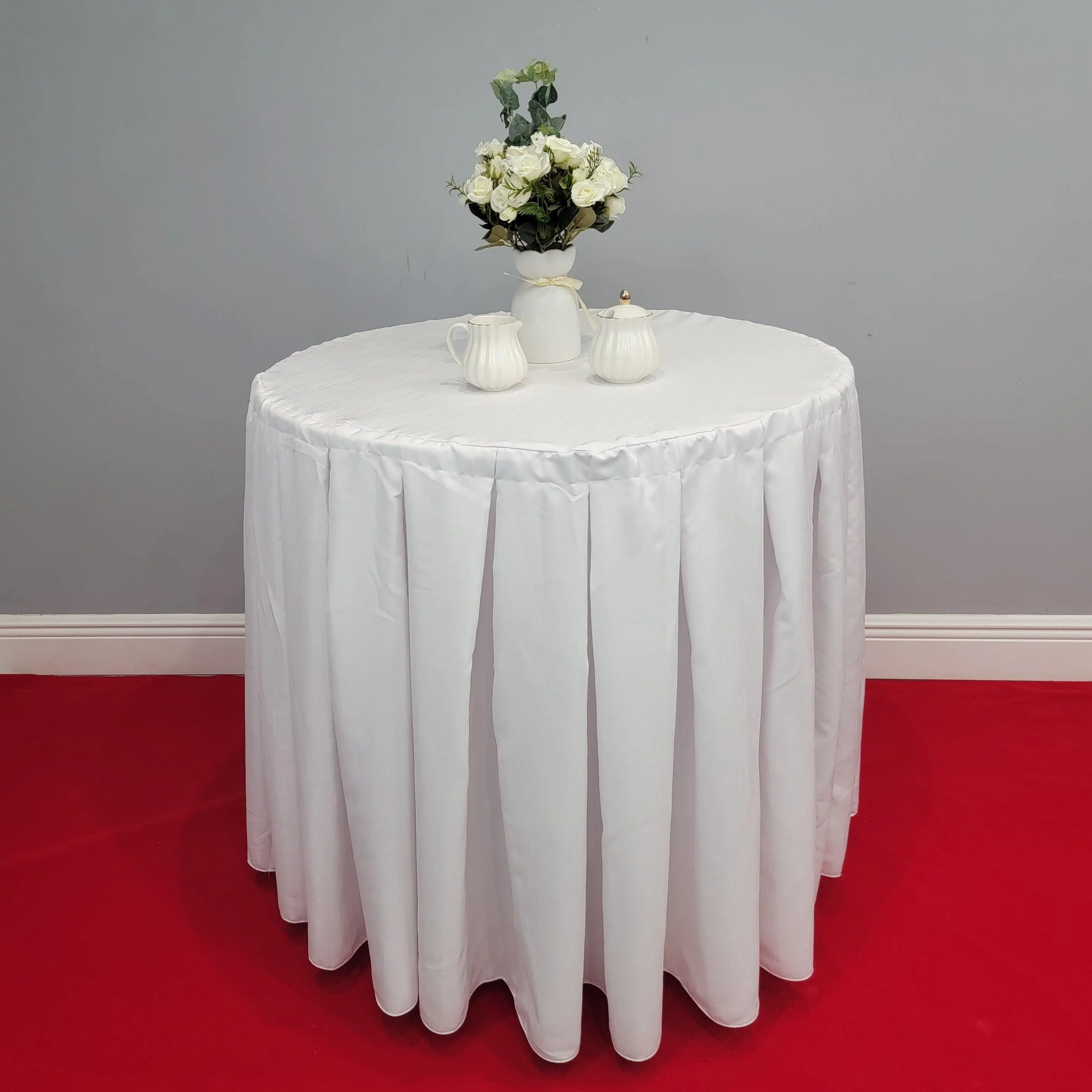 Round Fitted Tablecloth 42" Height Majestic