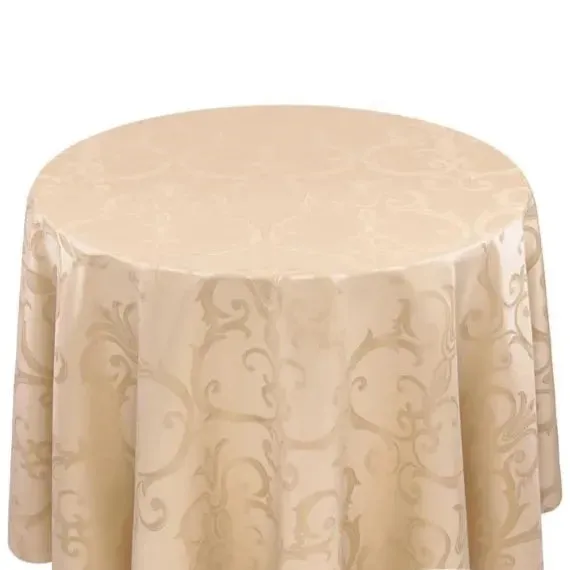 Round Frédéric Damask Tablecloth