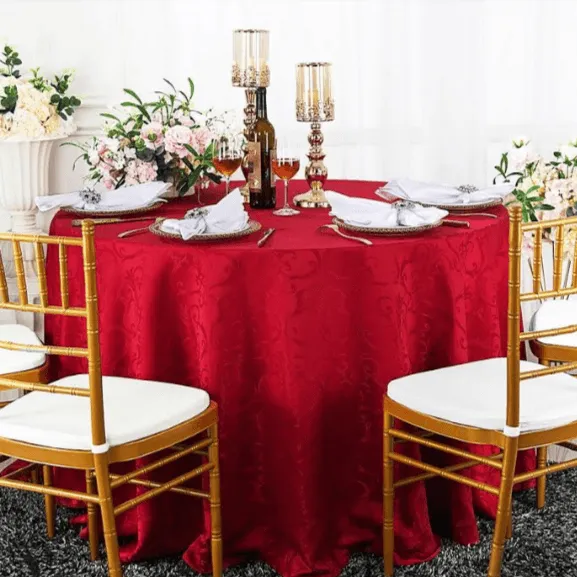 Round Frédéric Damask Tablecloth