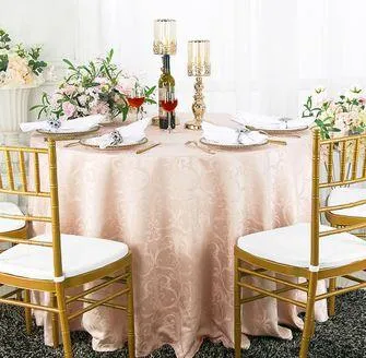 Round Frédéric Damask Tablecloth