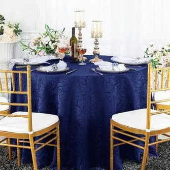 Round Frédéric Damask Tablecloth