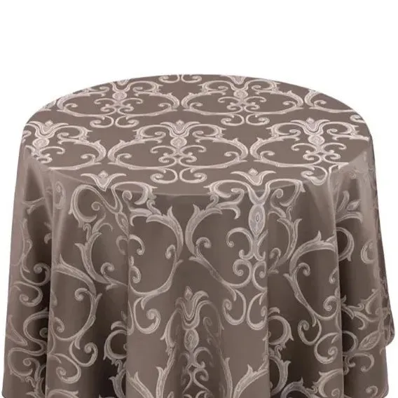 Round Frédéric Damask Tablecloth