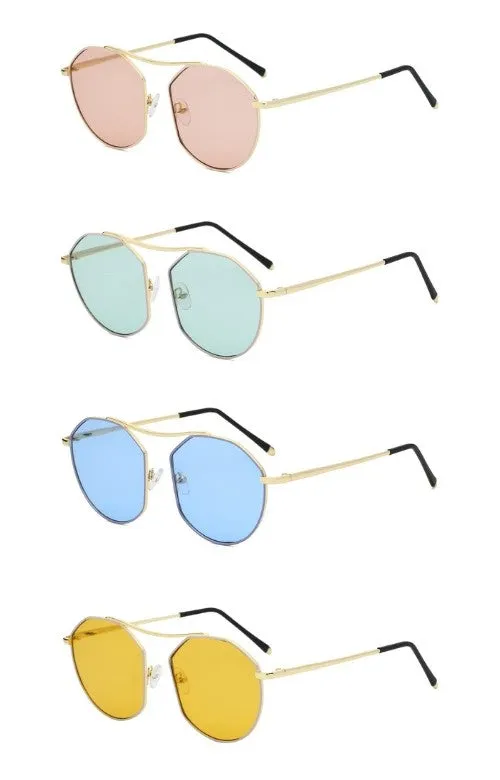 Round Geometric Fashion Sunglasses